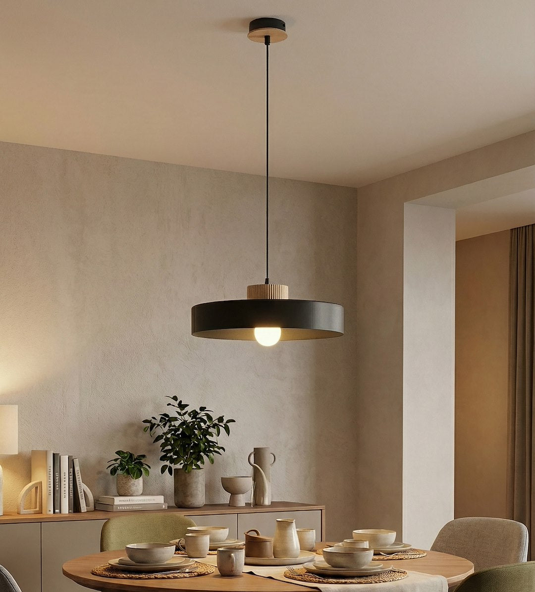 Kivi 1L pendant light black