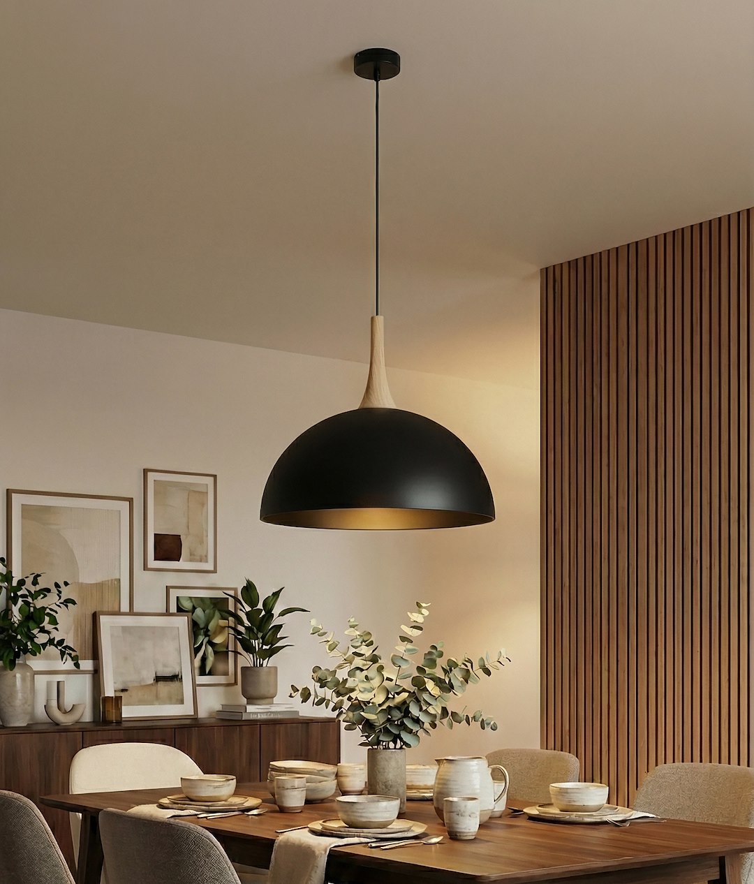 Nautica 1L pendant light black