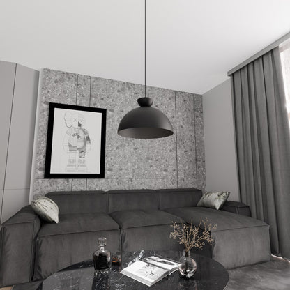 Lunaro 1L pendant light black