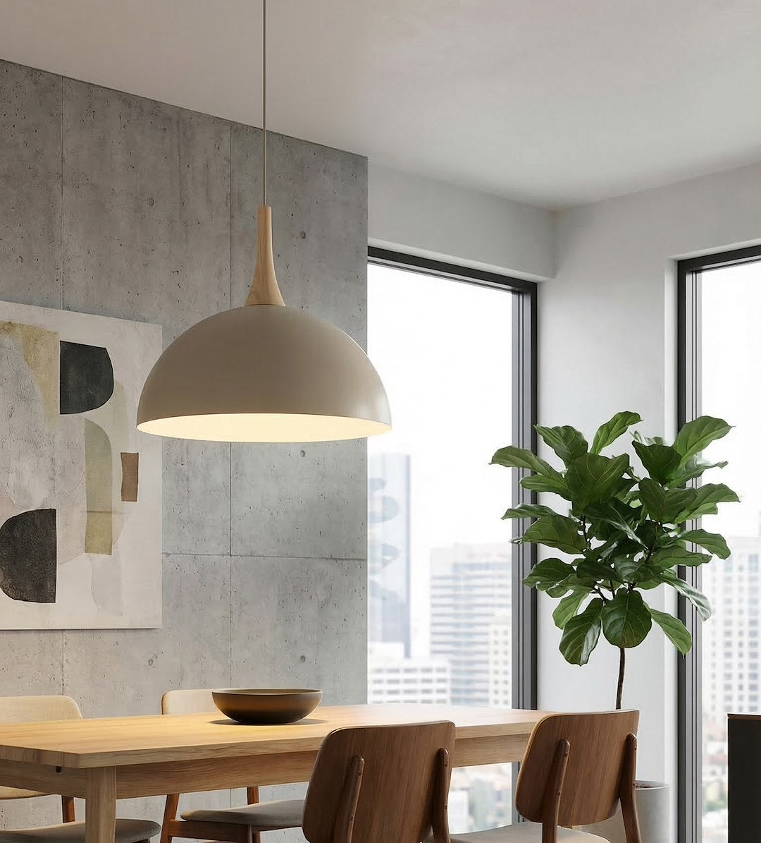 Nautica 1L pendant light mocha