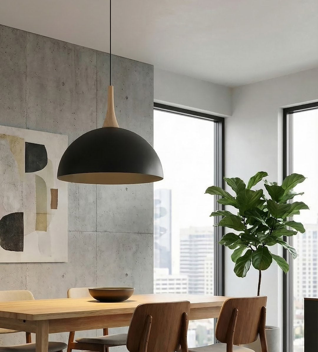 Nautica 1L pendant light black