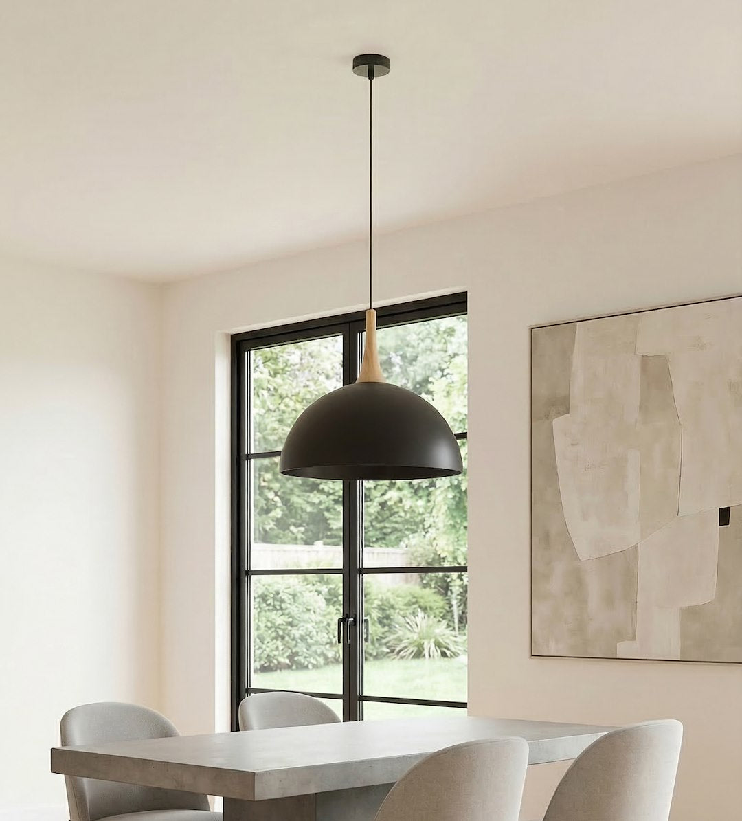 Nautica 1L pendant light black