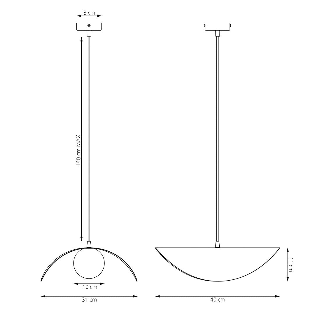Ritual 1L pendant light mocha