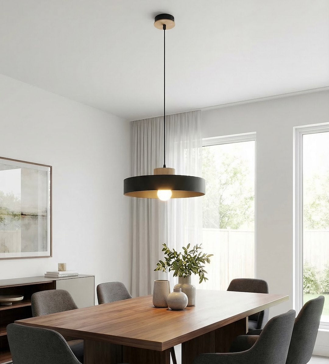 Kivi 1L pendant light black