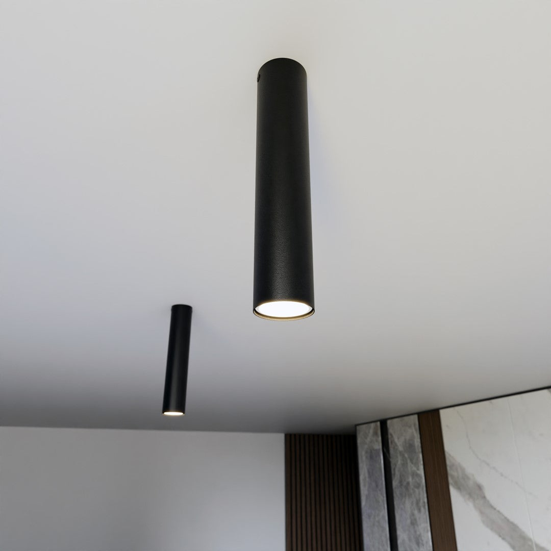 Tecno 1m ceiling spotlight black