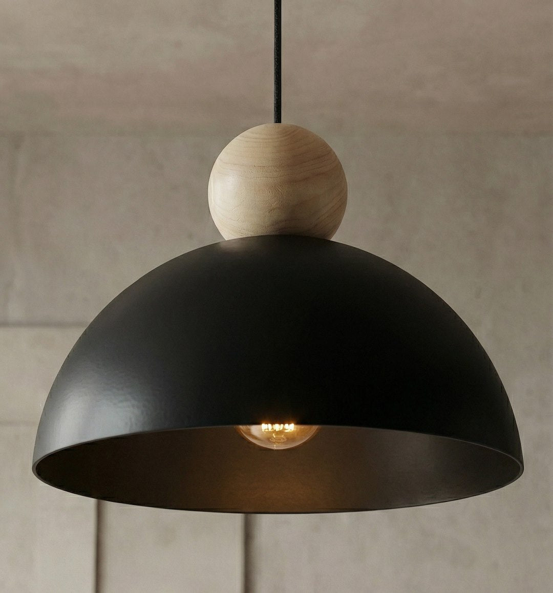 Kaki 1M ceiling lamp black