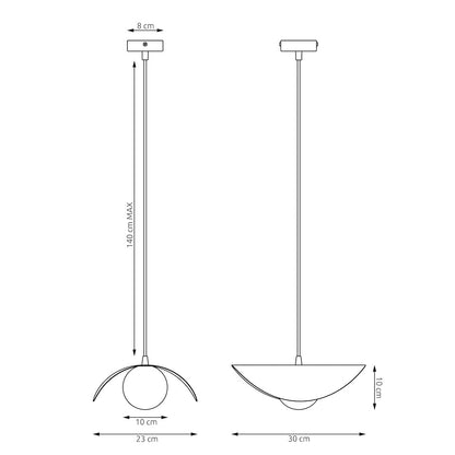 Ritual 1M pendant light mocha