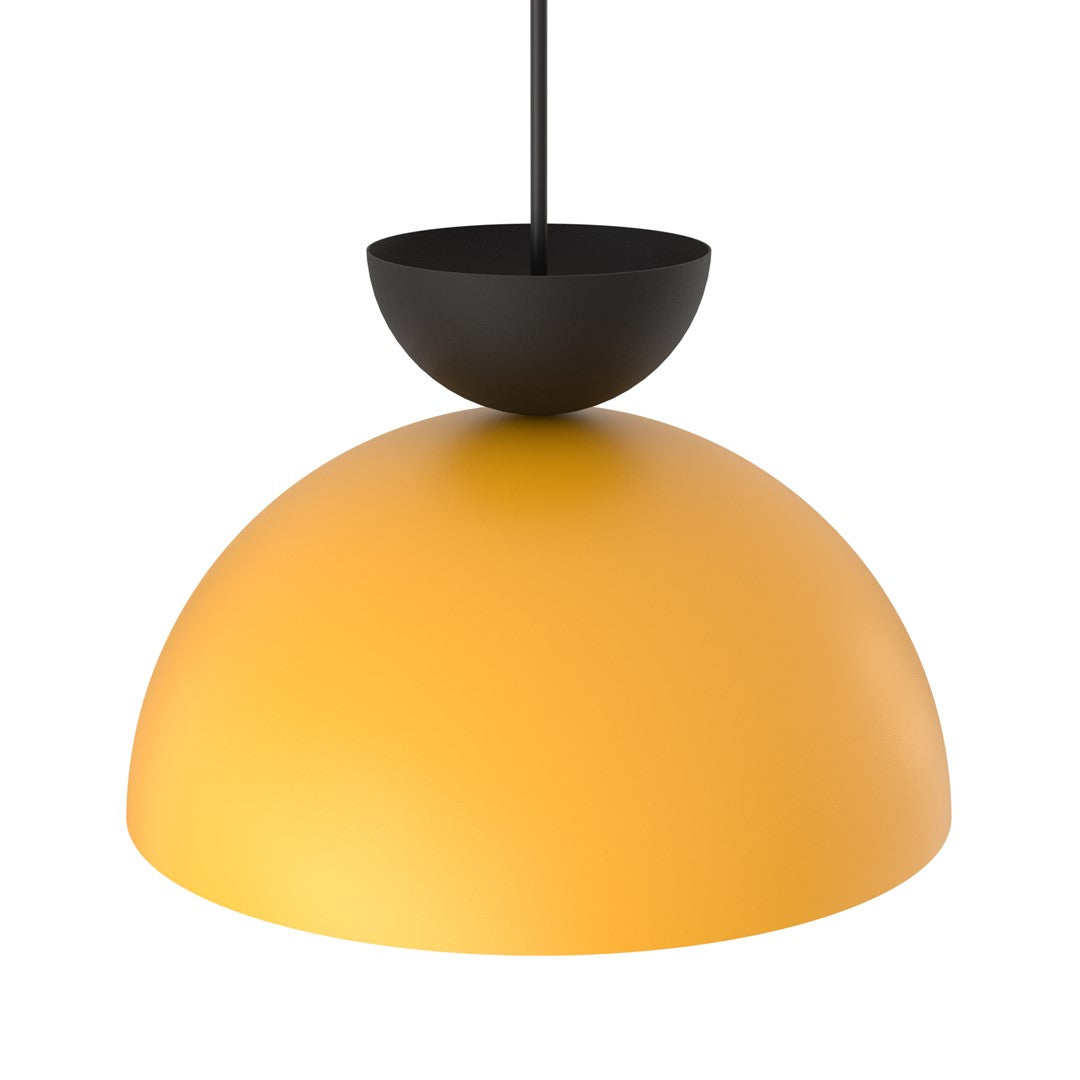 Lunaro 1S pendant light black/orange