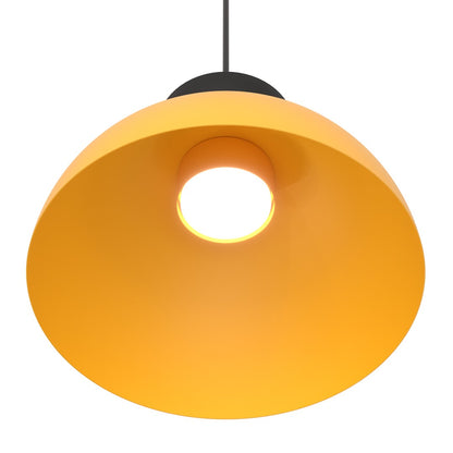 Lunaro 1S pendant light black/orange