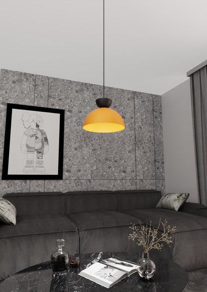 Lunaro 1S pendant light black/orange