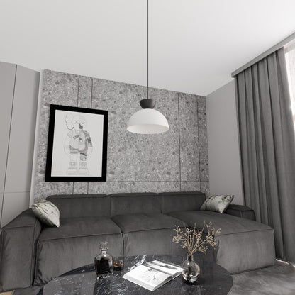 Lunaro 1S pendant light white/black