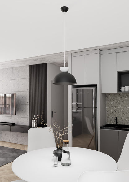 Lunaro 1S pendant light black/white