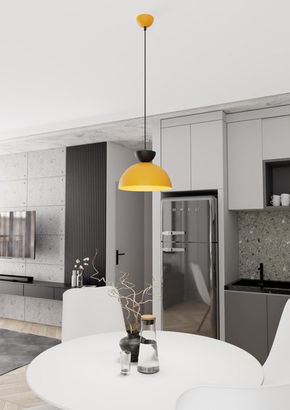 Lunaro 1S pendant light black/orange