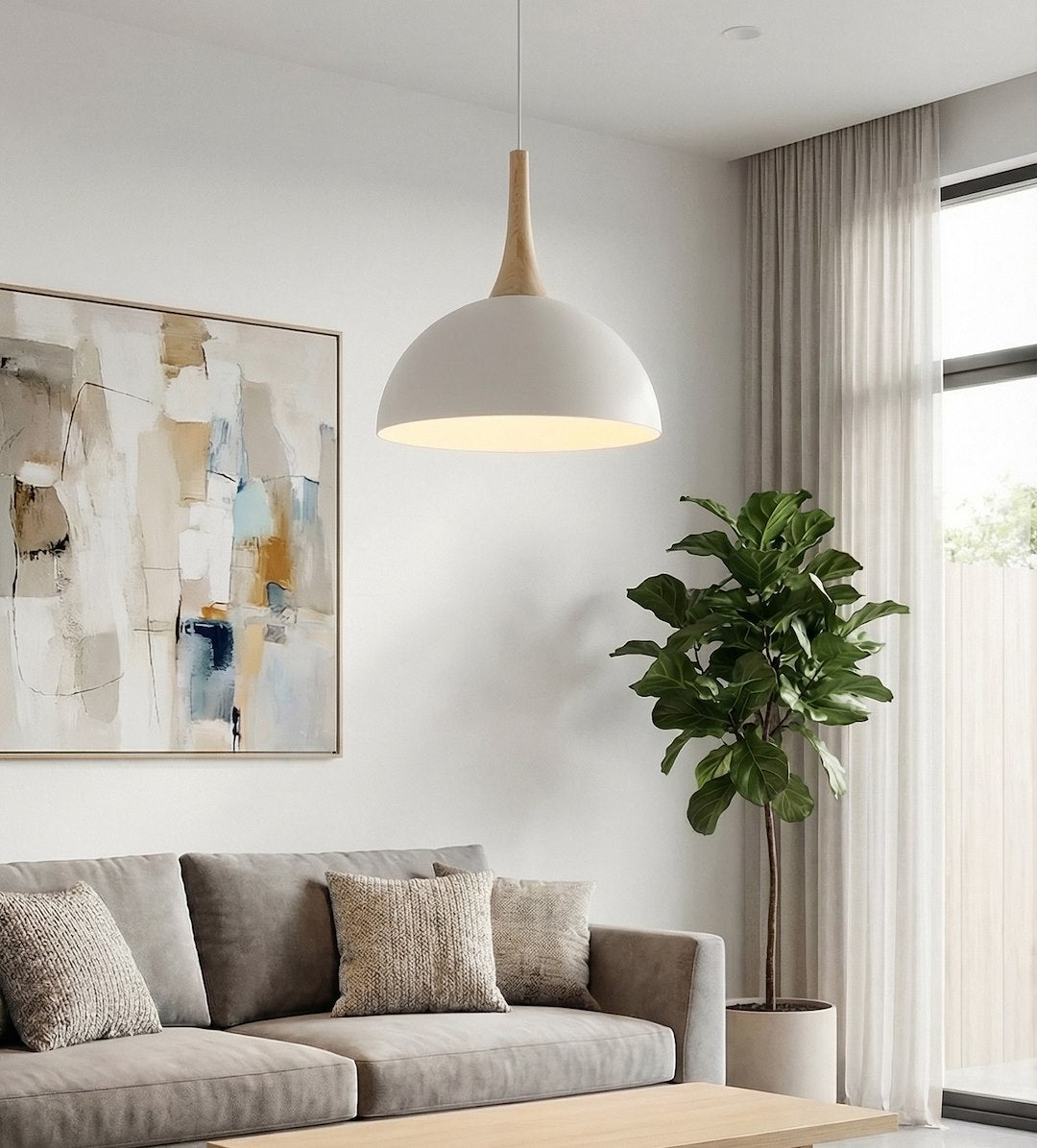 Nautica 1S pendant light white