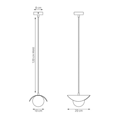 Ritual 1S pendant light mocha