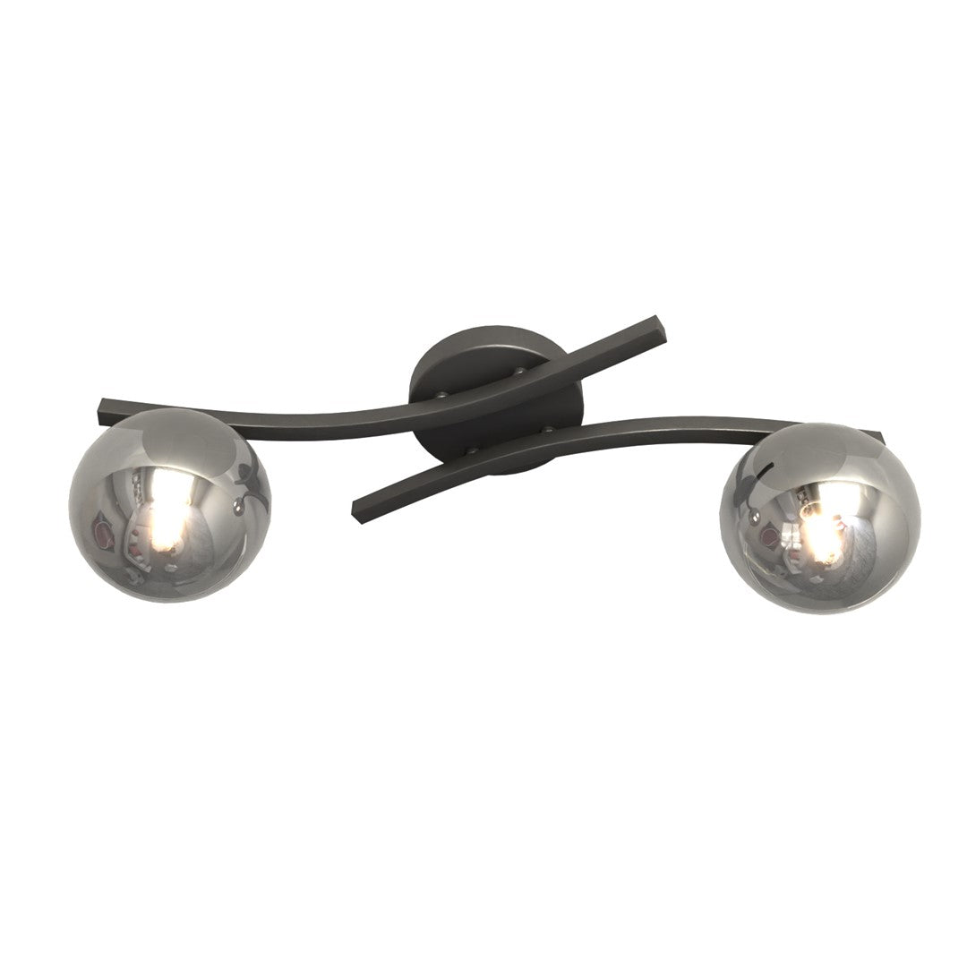 Opus 2 ceiling lamp black/graphite