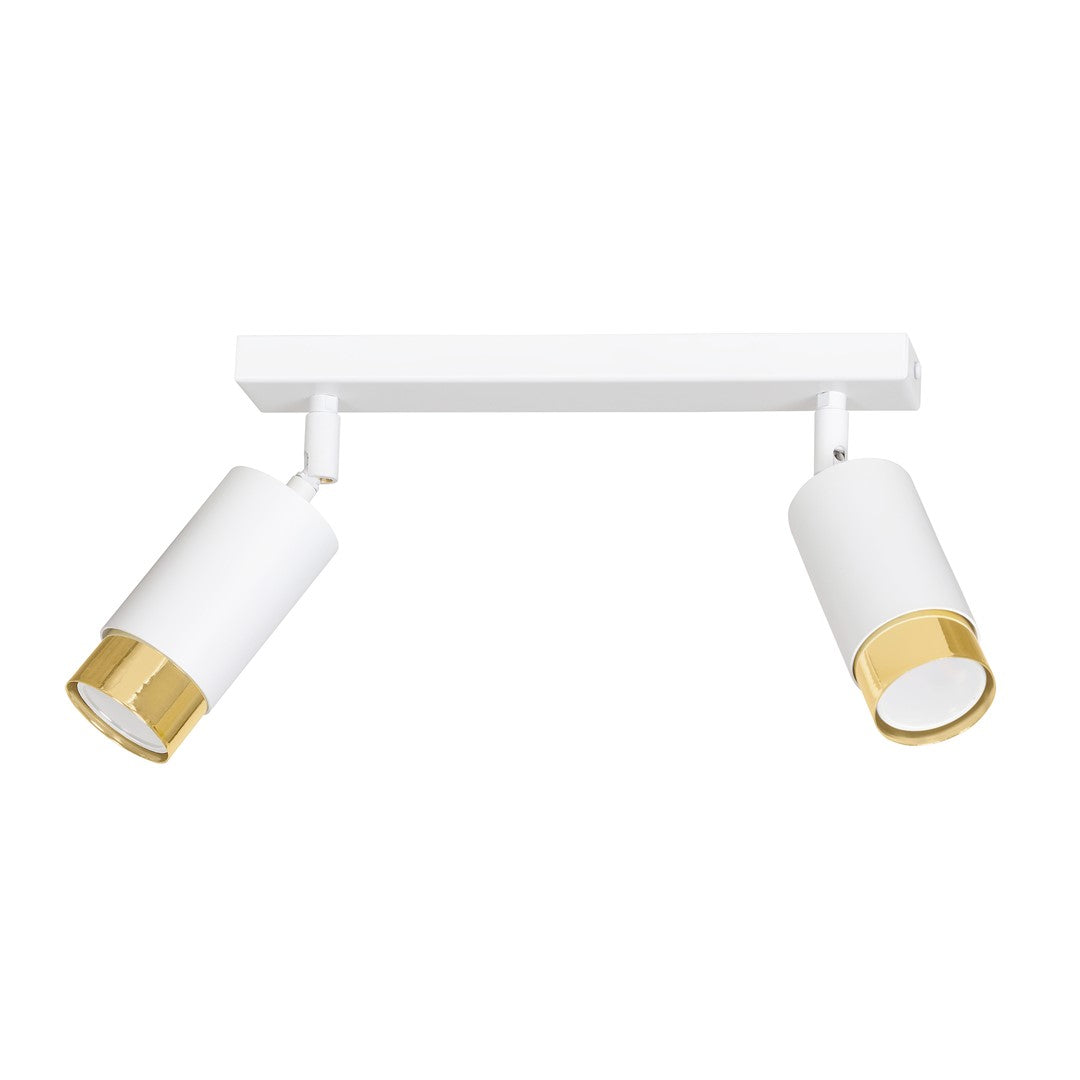 Hiro 2 ceiling spotlight white/gold