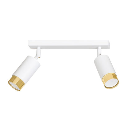 Hiro 2 ceiling spotlight white/gold