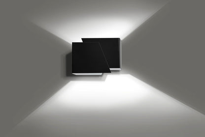 Frost wall lamp black