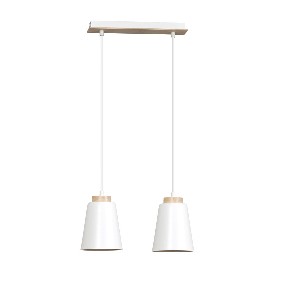 Bolero 2 pendant light white