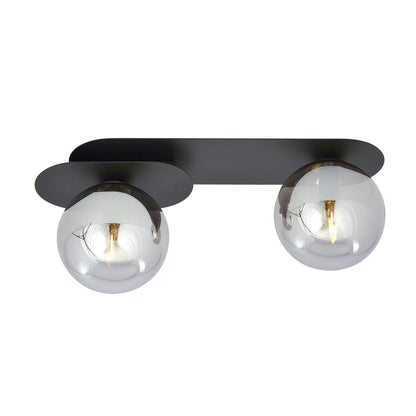 Plaza 2 ceiling lamp black/graphite