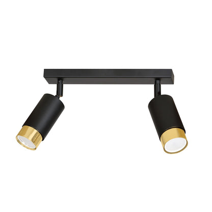 Hiro 2 ceiling spotlight black/gold