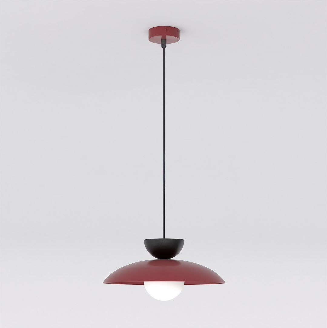 Mulan 1 pendant light burgundy/black