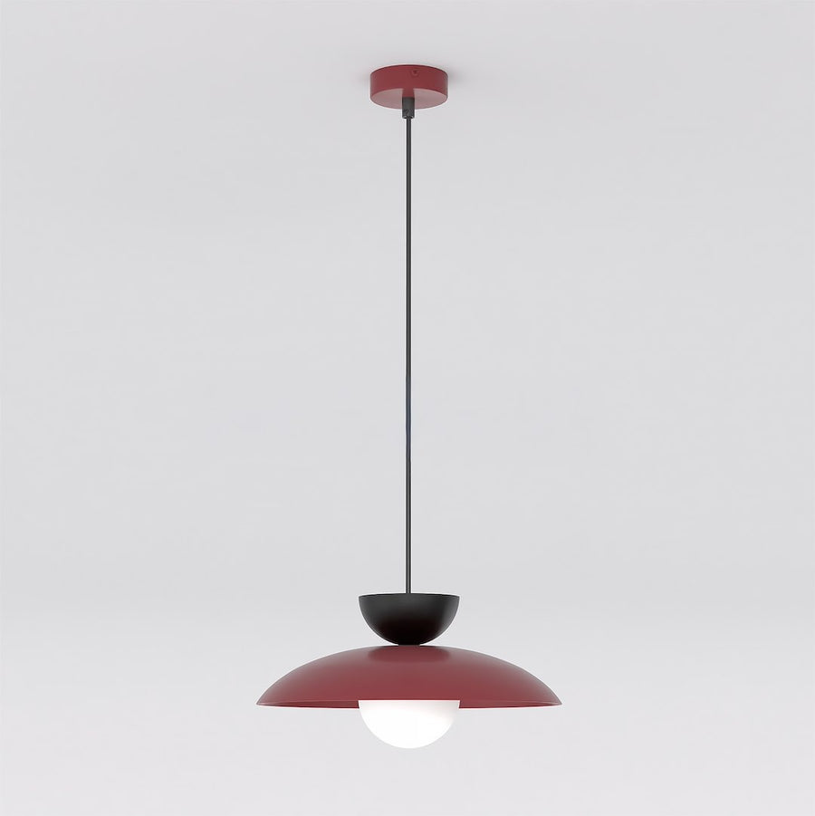 Mulan 1 pendant light burgundy/black