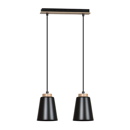 Bolero 2 pendant light black