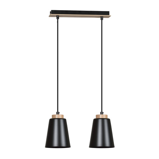 Bolero 2 pendant light black