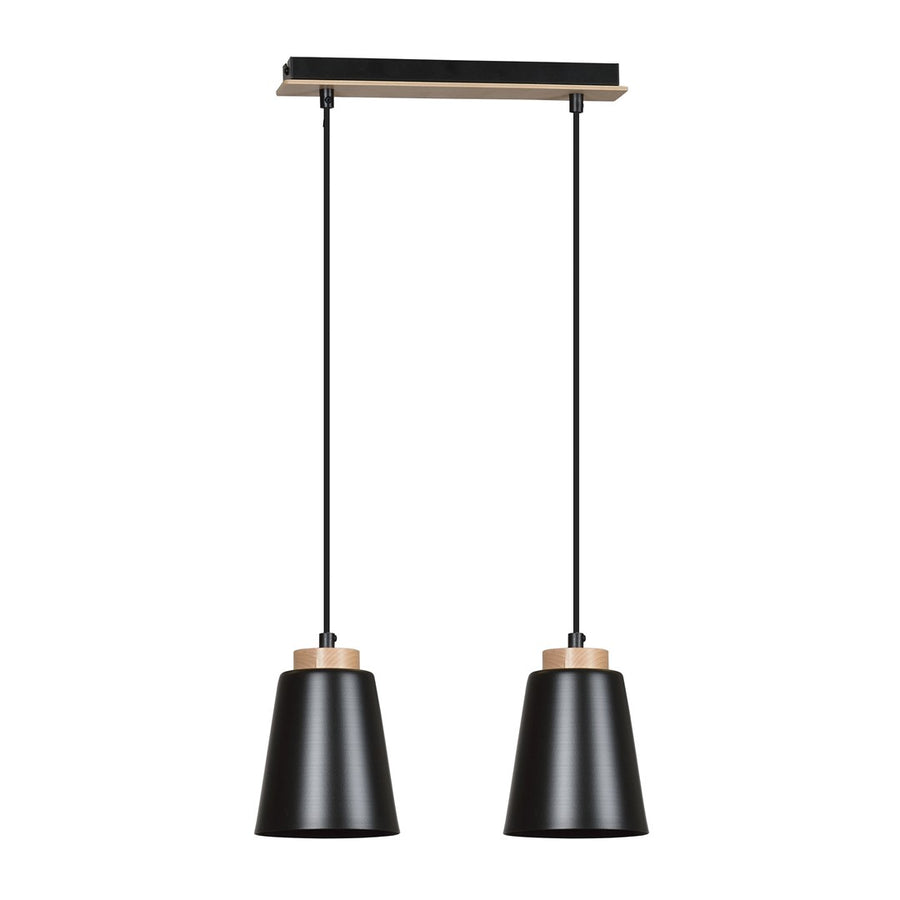 Bolero 2 pendant light black