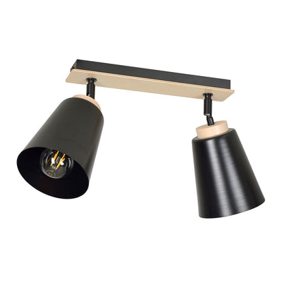 Atlas 2 ceiling spotlight black