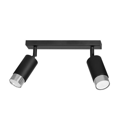Hiro 2 ceiling spotlight black/chrome
