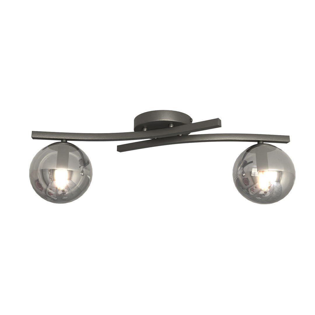 Opus 2 ceiling lamp black/graphite