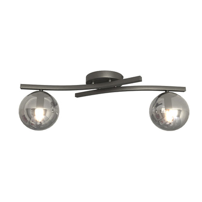Opus 2 ceiling lamp black/graphite