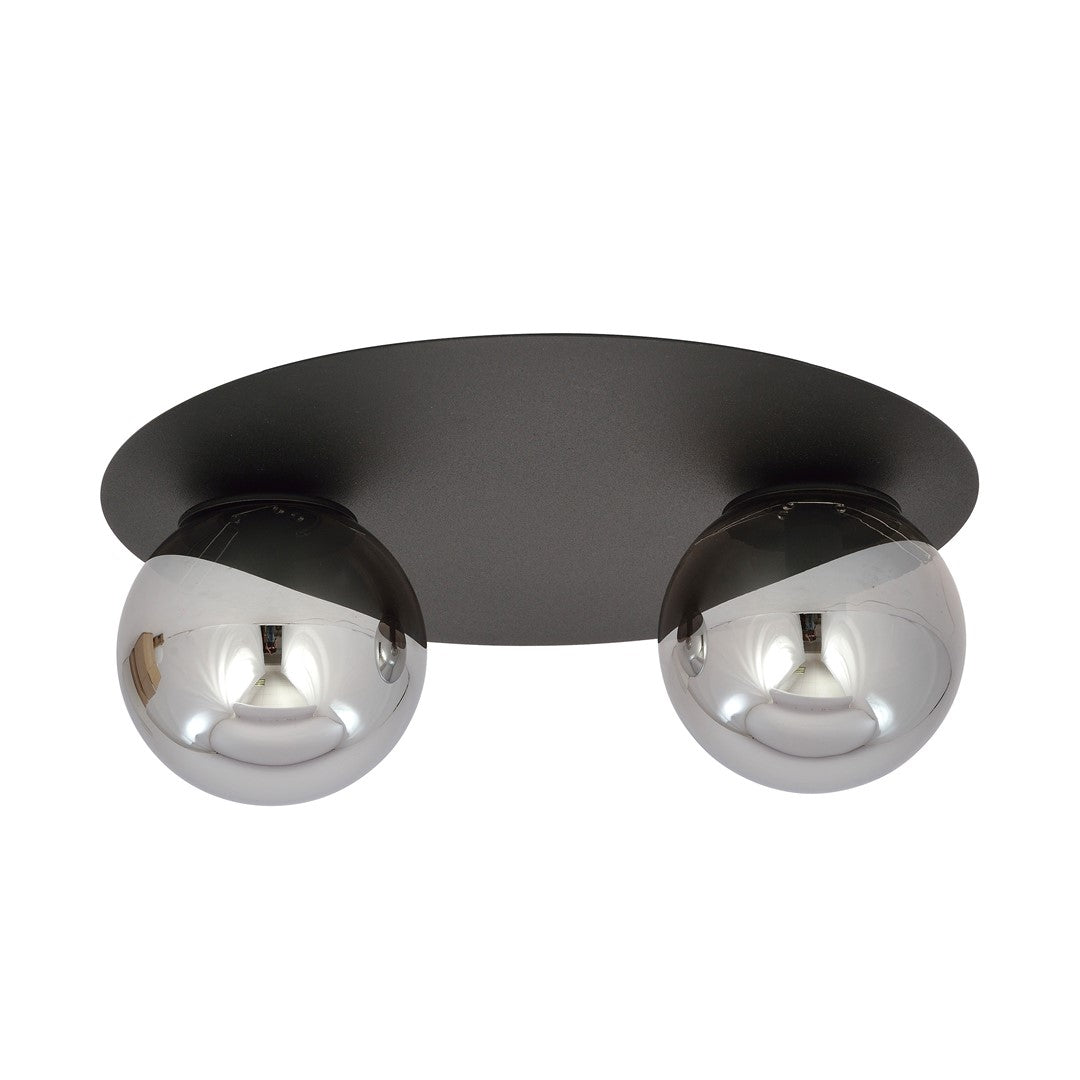 Solar 2 ceiling lamp black/graphite