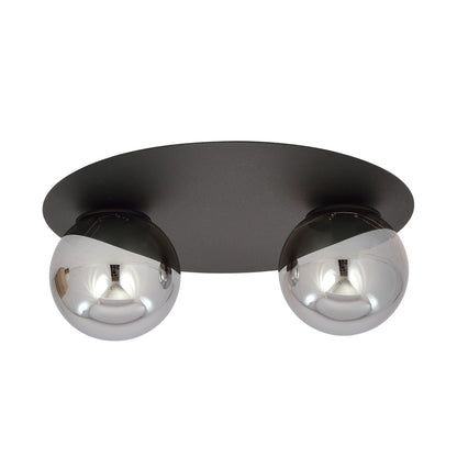 Solar 2 ceiling lamp black/graphite
