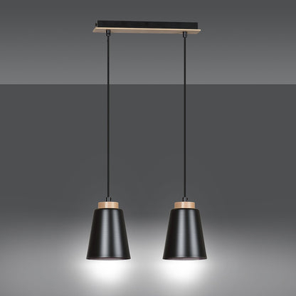 Bolero 2 pendant light black
