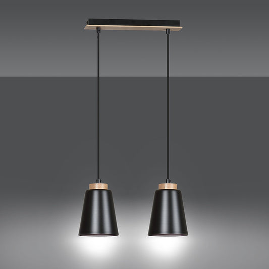 Bolero 2 pendant light black