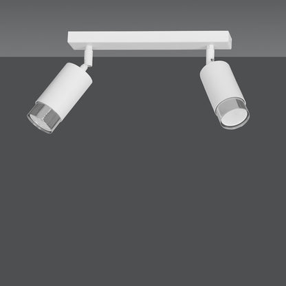 Hiro 2 ceiling spotlight white/chrome