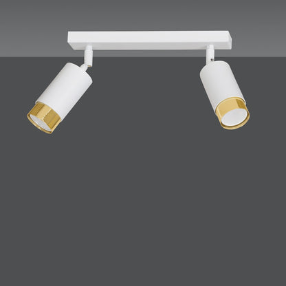 Hiro 2 ceiling spotlight white/gold