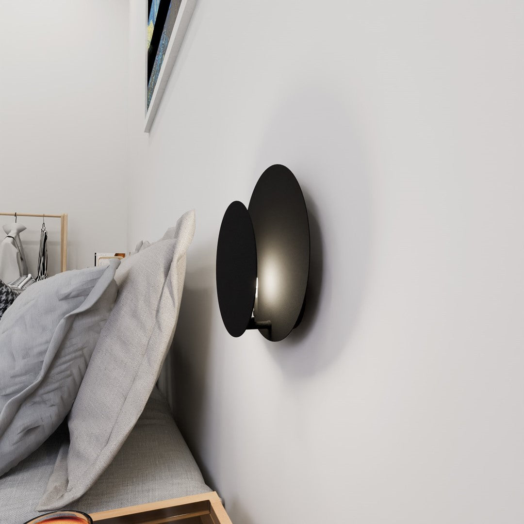 Circle 1c wall lamp black