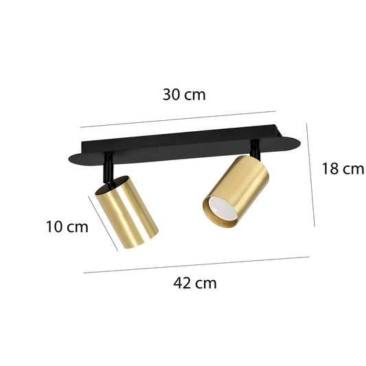 Zen 2 ceiling spotlight black