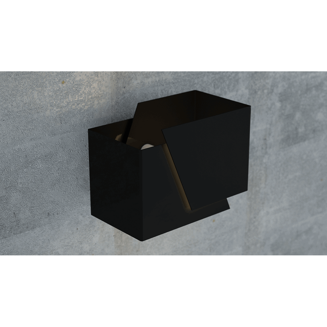 Frost wall lamp black