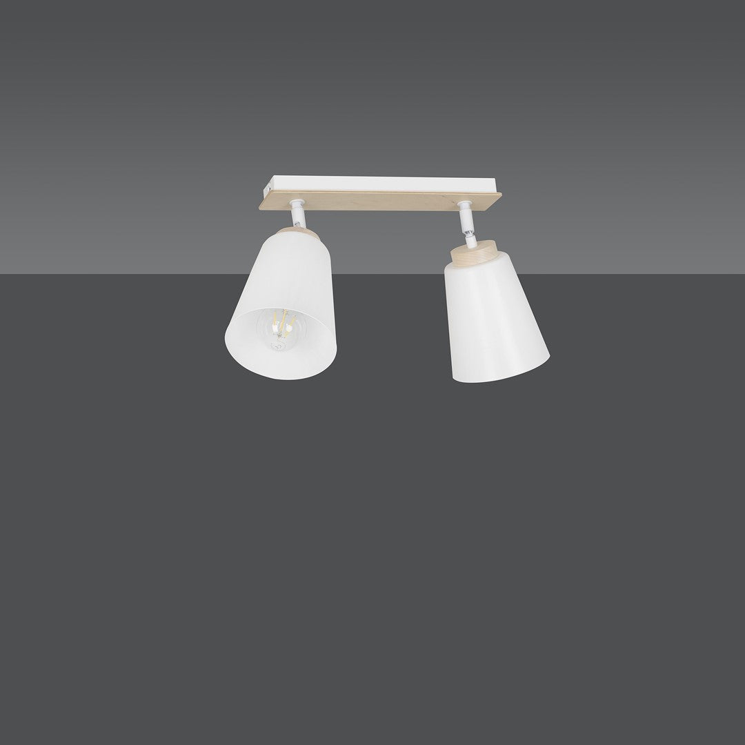 Atlas 2 ceiling spotlight white