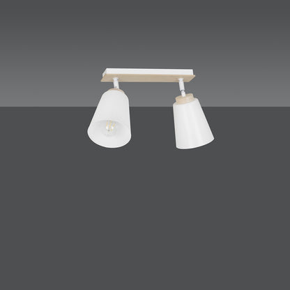 Atlas 2 ceiling spotlight white
