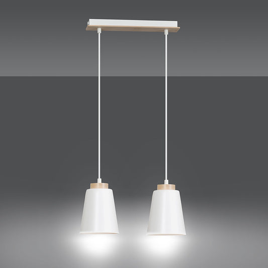 Bolero 2 pendant light white