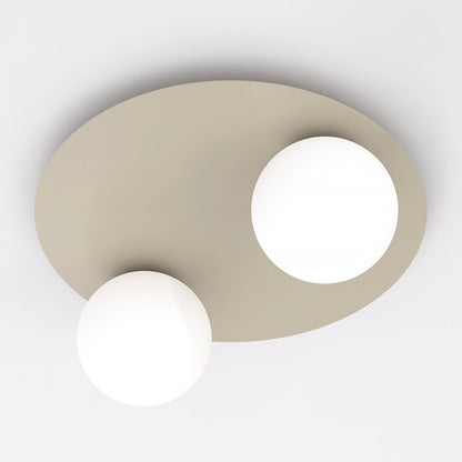 Solar 2 ceiling lamp mocha/opal