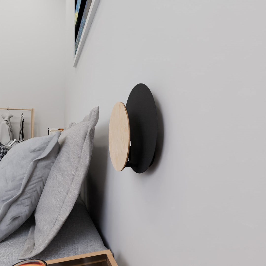 Circle 1a wall lamp black