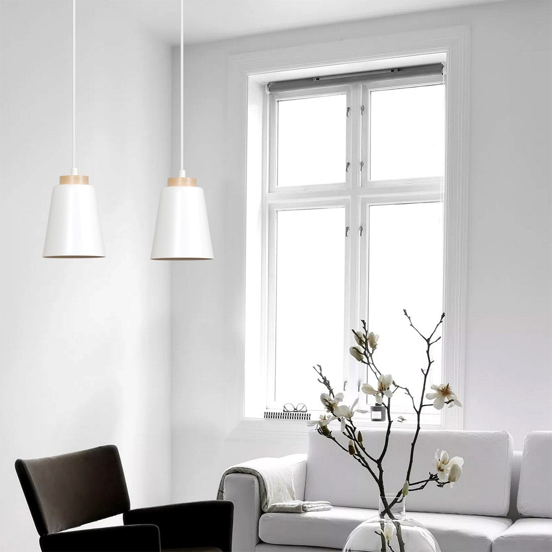 Bolero 2 pendant light white
